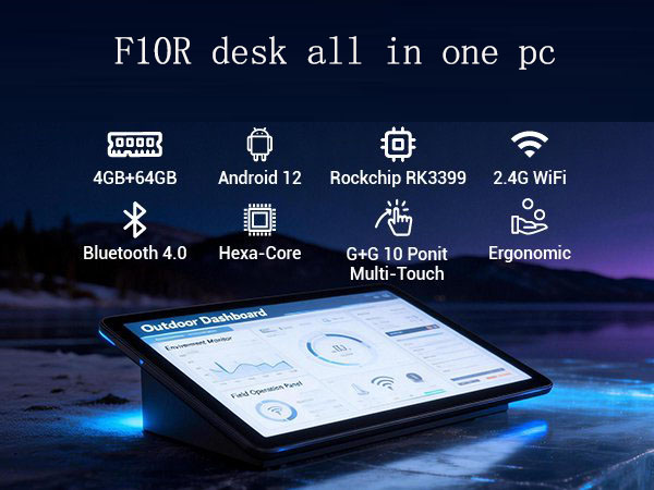 10.1 inch desk industrial tablet pc